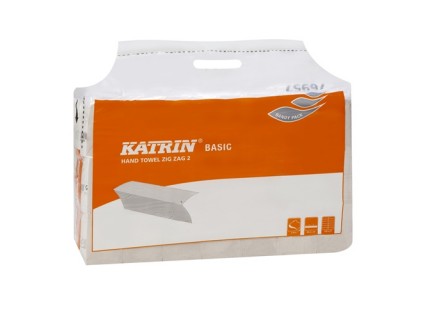 Katrin Basic Zig Zag 2 Handy Pack бумажные полотенца V-сложения 2 слоя 150 листов 